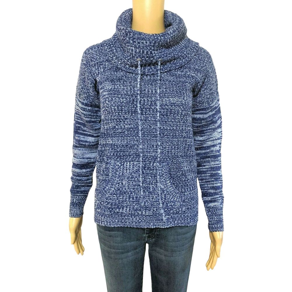 Planet Gold S Blue Cowl Neck Pullover Sweater NWT - Picture 1 of 5